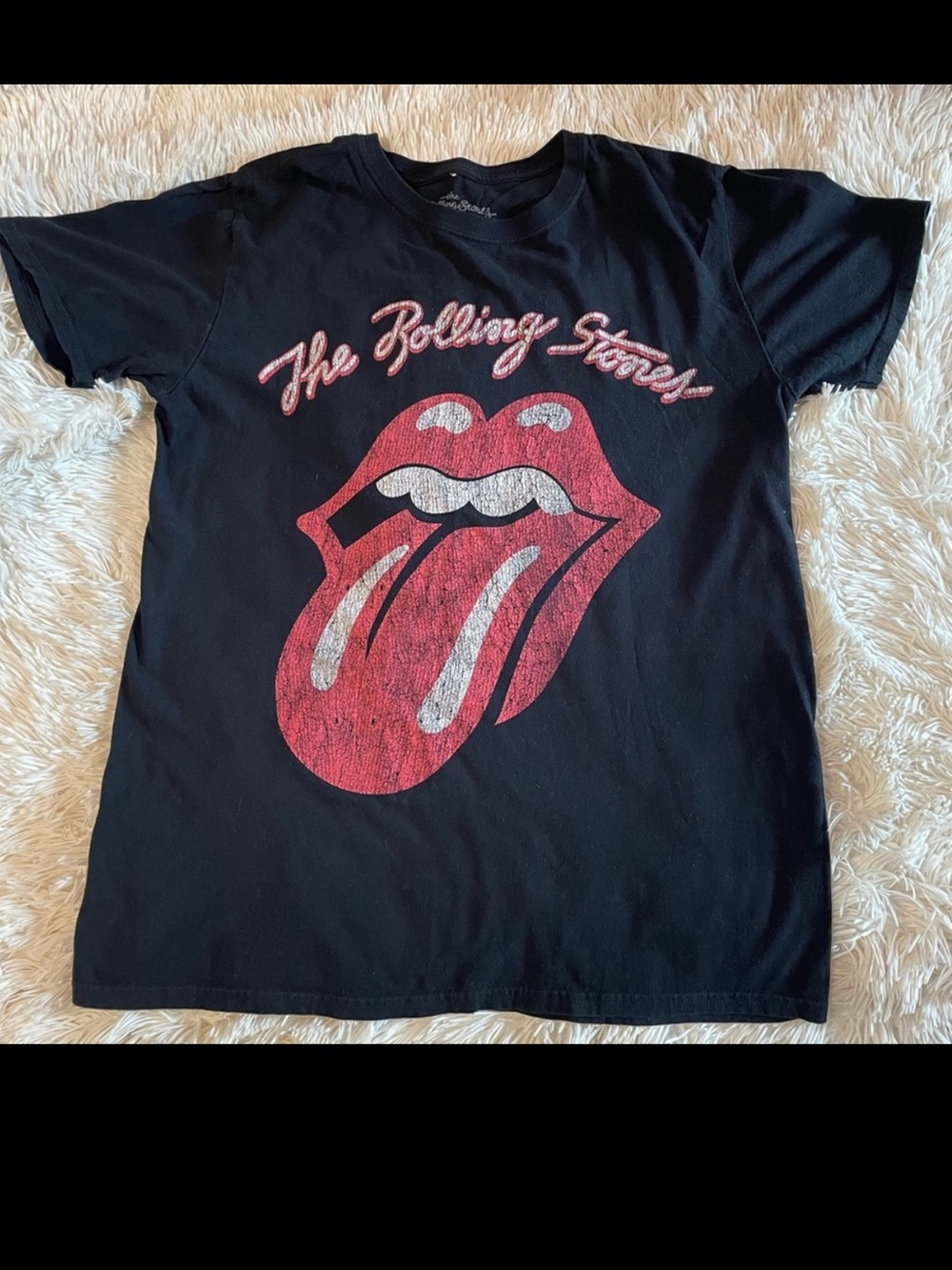 Rolling Stones Logo Tee - Red Graphic